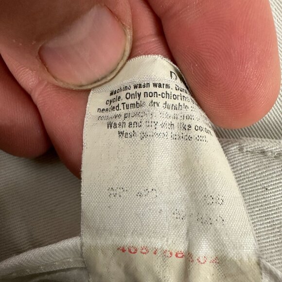 Dockers Mens Khaki Pleated Front Chino Pants W34 L29 - Picture 5 of 5